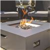 Image 3 : BNIB Paramount Square Aluminum Concrete Look Firepit Table, RV: $1299 CAD (FP-419)
