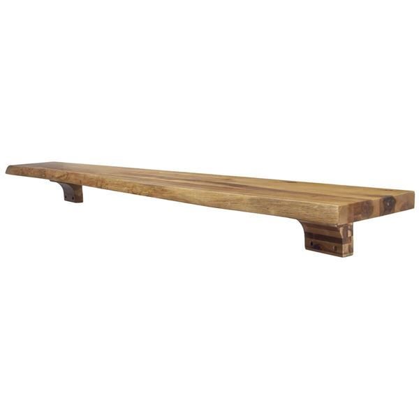 Group of 2 - BNIB Elements Live Edge Mantel Shelf 60, RV: $378 CAD (M915-60)