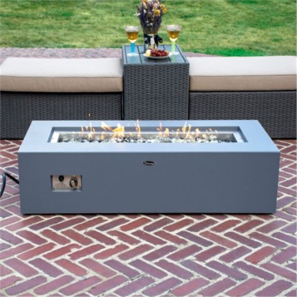 BNIB Paramount Concrete Look Aluminum Fire Table, RV: $999 CAD (FP-416)