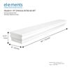 Image 3 : Group of 3 - BNIB Elements Montego 60" Gloss White Finish Mantel Shelf, RV: $465 CAD (M700-60-WT Cla