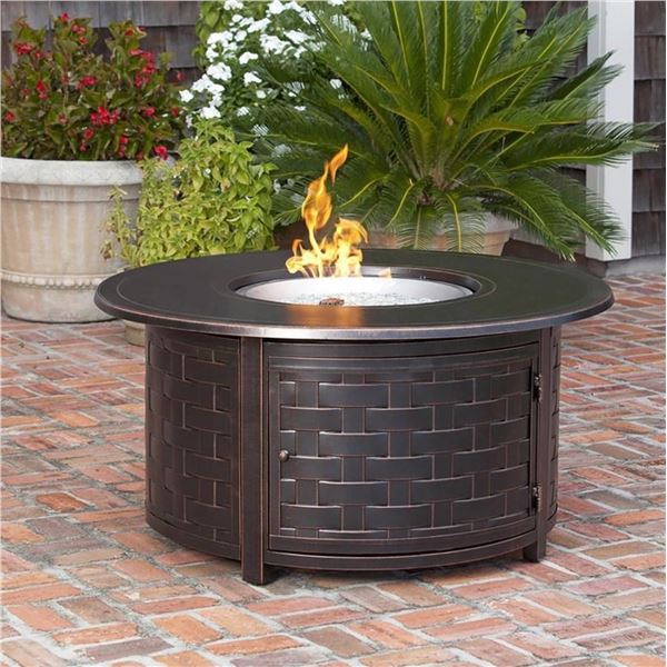 BNIB Paramount Round Fire Pit Table - Bronze, RV: $1799 CAD (FP-285)
