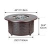 Image 5 : BNIB Paramount Round Fire Pit Table - Bronze, RV: $1799 CAD (FP-285)