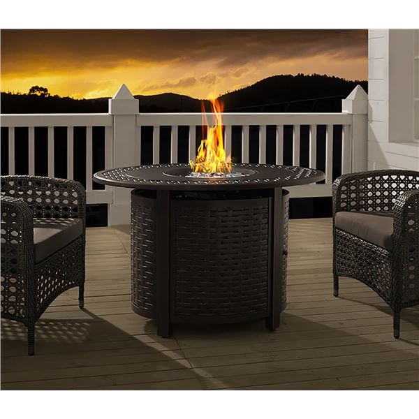 BNIB Paramount Oval Cast Aluminum Convertible Fire Pit, RV: $650 CAD (FP-271)