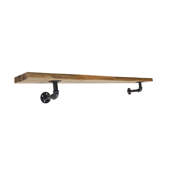 Group of 3 - BNIB Elements Live Edge Mantel Shelf 60", RV: $599 CAD (M916-60)