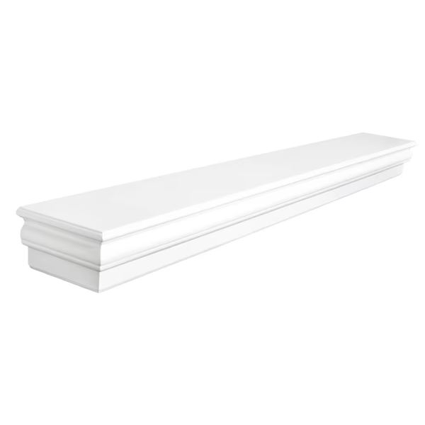 Group of 5 - BNIB Elements White Composite Fireplace Mantel 45", RV: $499 CAD (M700-45-WT Contempora
