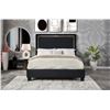 Image 2 : BNIB - Black Queen bed with LED Headboard (2 boxes) - 64 x 86.25 x 55.5 - Retail Price: $899.99 - VF