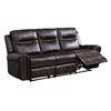 Image 1 : BNIB - Emerson Brown Reclining Sofa - 85 x 37 x 40 - Retail Price: $2,199.00 - VE-99927BRW-3