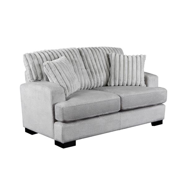 BNIB - Love Seat Grey Corduroy - 63 x 35.75 x 35.75 - Retail Price: $1,099.00 - VF-99083GY-2