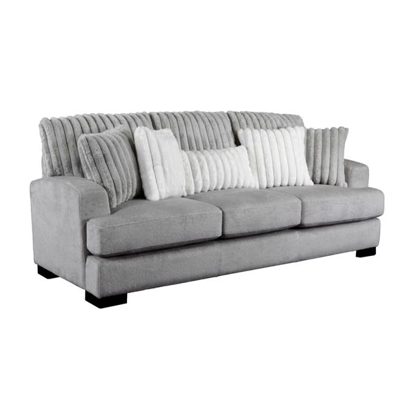 BNIB - Sofa Grey Corduroy - 87 x 35.75 x 35.75 - Retail Price: $1,399.00 - VF-99083GY-3
