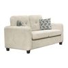 Image 1 : BNIB - Valette Collection Loveseat with 2 Pillows, Beige - 56 x 34.25 x 36 - VF-99097BE-2