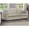 Image 3 : BNIB - Valette Collection Sofa with 2 Pillows, Beige - 79.5 x 34.25 x 36 - VF-99097BE-3