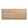 Image 4 : New Moe's Round Off Sideboard Natural Oak, RV: $2999 CAD (YR-1008-04) - Missing Shelves