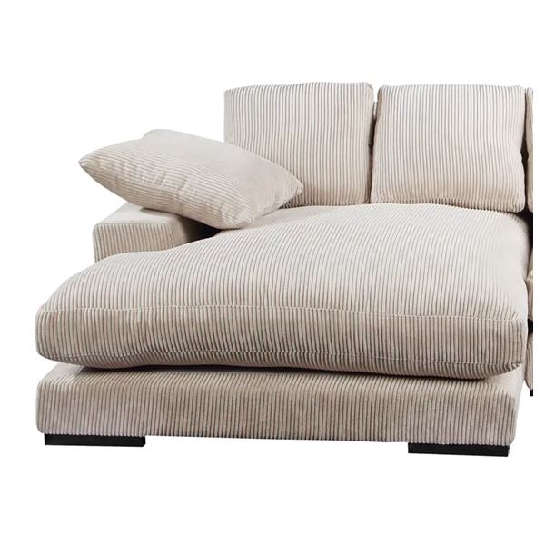 BNIB Moe's Plunge Cappuccino Chaise - 1-Pcs (TN-1004-14-B)