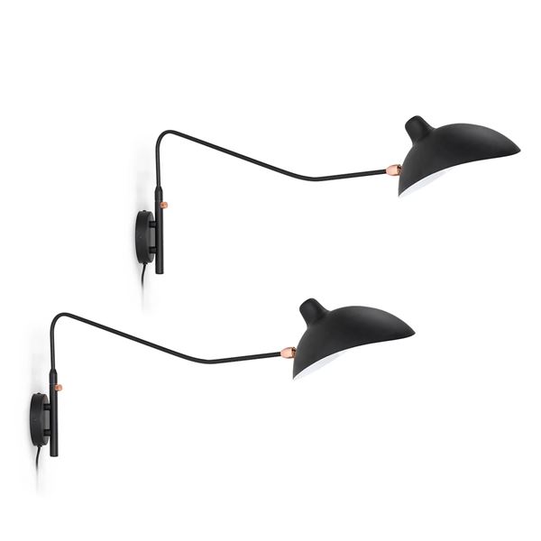 Group of 2 - BNIB ArticleLeap Sconce - Black, RV: $417 CAD (KER0058)