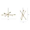 Image 2 : BNIB Article Cadza Chandelier - Brass, RV: $329 CAD (ART0603)