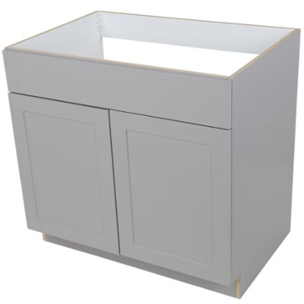 BNIB Hampton Bay Edson 36" Sink Base Cabinet - White, RV: $435 CAD (1001 469 565)