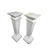 Image 1 : Pair of Classic White Pedestal, H48" x 15" x 15"