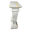 Image 3 : Pair of Classic White Pedestal, H48" x 15" x 15"
