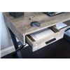 Image 2 : BNIB Industrial Look Desk with Drawers - Brown/Black, RV: $333 CAD (IF-DK210)