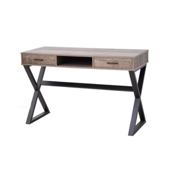 BNIB Industrial Look Desk with Drawers - Brown/Black, RV: $333 CAD (IF-DK210)