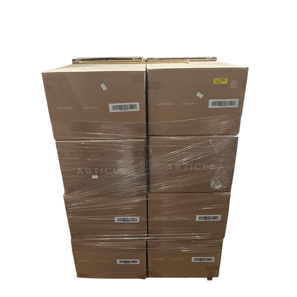 Pallet of 24 boxes Article Nera King Bed with Nightstand Oak - Only Box 4 of 4 (ART1443)