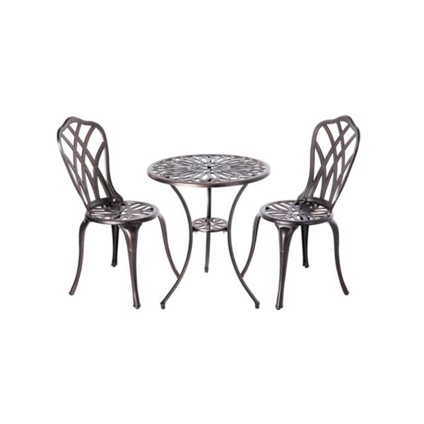 Group of 2 - BNIB Patioflare Paradise Cast Bistro Set - Bronze Finish, RV: $399 CAD (PF-BS130)