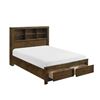 Image 2 : BNIB Homelegance Sullivan King Bed with Drawer (1592) - Packed in 3 Boxes