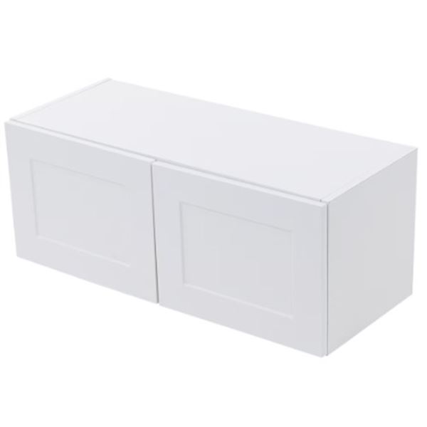 Group of 2 - BNIB Hampton Bay Edson 30" Wall Cabinet - White, RV: $360 CAD (1001 431 677)