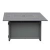 Image 3 : BNIB Paramount Gale Aluminum Convertible Fire Table, Battleship Grey, RV: $899 CAD (FP-341-GY)