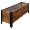 Image 2 : Group of 4 - BNIB Grapevine Urban Garden Planter, RV: $549 CAD - Recycled Wood and Metal, Rectangula