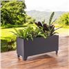 Image 1 : Group of 2 - BNIB Grapevine Arden Rectangular Aluminum Outdoor Planter 32", RV: $518 CAD (PL10679)