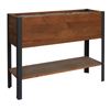 Image 2 : Group of 2 - BNIB Grapevine Raised Planter with Shelf, 37", RV: $339 CAD - Natural Brown (13032LU MO