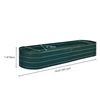 Image 3 : Group of 4 - BNIB Grapevine Galvanized Steel Raised Garden Bed, RV: $496 CAD, Oval - Green, 79" (PL1
