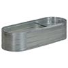 Image 2 : Group of 4 - BNIB Grapevine Galvanized Steel Raised Garden Bed, RV: $344 CAD, Oval - Silver, 48" (PL