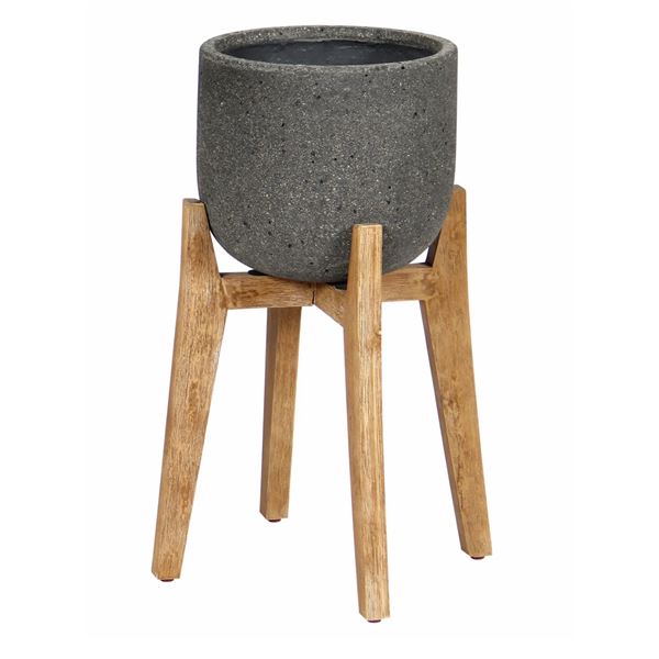 BNIB LH Home Patio Large Standing Pot Grey, RV: $245 CAD (PAT011-L) - 14.1 x 14.1 x 12.2-in