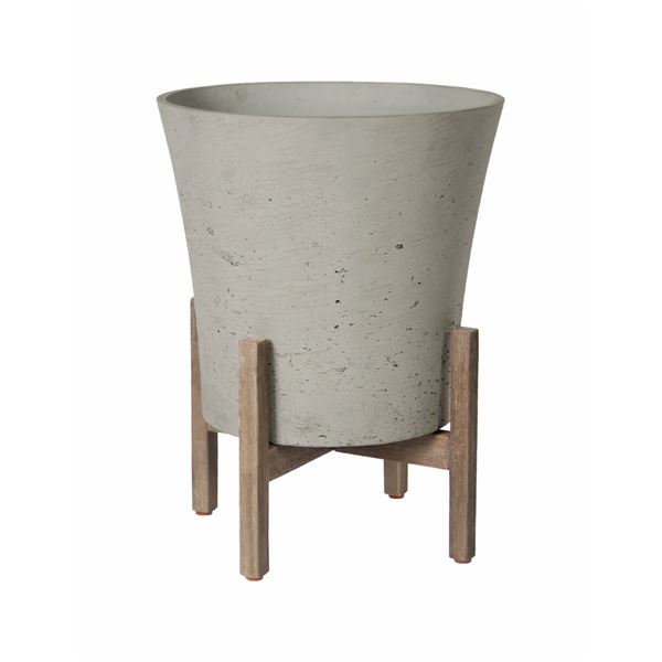 Group of 3 - BNIB LH Home Cement Grey Concrete Planter, RV: $450 CAD - 14.1-in W X 18.1-in H (PAT026