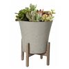 Image 3 : Group of 3 - BNIB LH Home Cement Grey Concrete Planter, RV: $450 CAD - 14.1-in W X 18.1-in H (PAT026