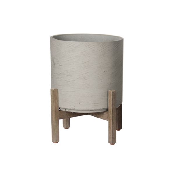 Group of 3 - BNIB LH Home Patio Round Medium Standing Pot - Cement Grey, RV: $414 CAD (PAT022-M)