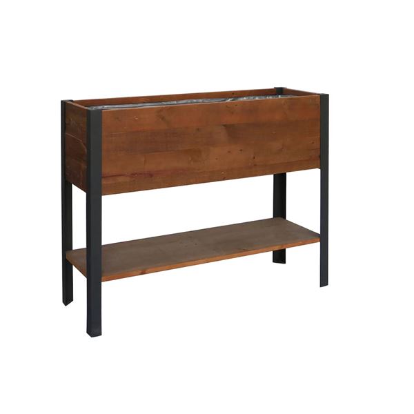 Group of 3 - BNIB Grapevine Raised Planter with Shelf, 37", RV: $509 CAD - Natural Brown (13032LU MO