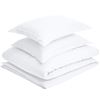 Image 4 : 4 Sets - Amazon Basics Lightweight Microfiber 3-Piece Duvet Cover Set Full/Queen - RV: $270 CAD - Br