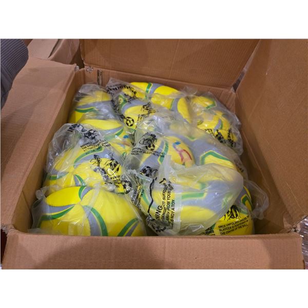 Case of 30 United Color of Canada Hand-Stitched Soccer Balls - Yellow Size 5 - TPU 300