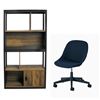 Image 1 : Group of 2 - BNIB Movian Office Chair Blue and Walter Bookcase (IF-10067)