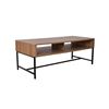 Image 1 : BNIB - Maverick Collection Coffee Table 47.2-in - Brown/Black