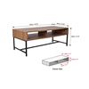 Image 3 : BNIB - Maverick Collection Coffee Table 47.2-in - Brown/Black