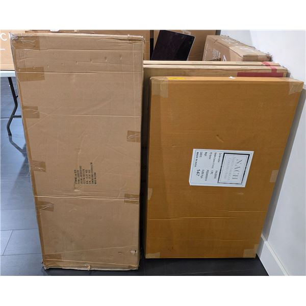 BNIB NACH Desk and Shelves (QA-1018) 47.3" x 19.7" x 79" and Wooden Wall Organizer (VV-22855) 23" x 