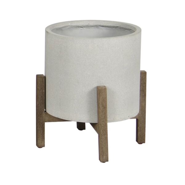 BNIB LH Imports Patio Round Standing Pot - Natural, RV: $192 CAD (PAT002-N)