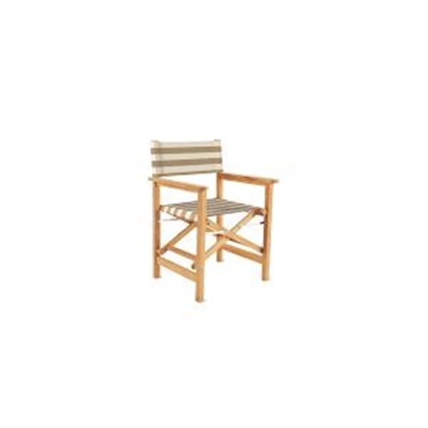 BNIB Sunday's - Take Five Outdoor Armchair Beige Tan Stripe - 24 x 21 x 34 - Retail Price: $390.00 -