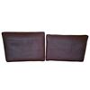 Image 1 : NEW Sunday's - Endless Summer Leather Cushion Brown - 27 x 30 x 33 - Retail Price: $1,280.00 - CHA