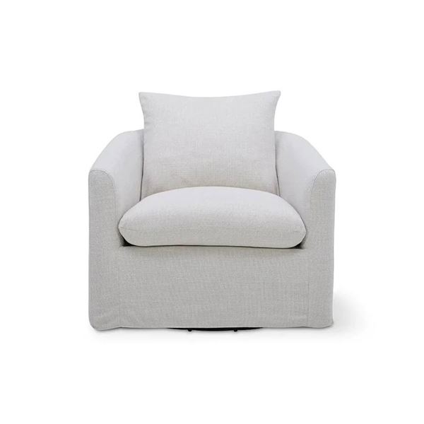 BNIB Sunday's - Sink In Swivel Lounge Chair Pearl - 35 x 36 x 33 - Retail Price: $1,590.00 - CHA-KQ