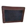 Image 3 : NEW Sunday's - Endless Summer Leather Cushion Brown - 27 x 30 x 33 - Retail Price: $1,280.00 - CHA